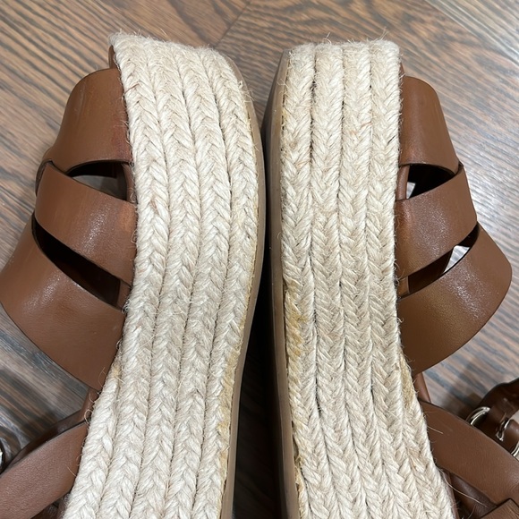 Prada sandals. Size 36.5. Dark brown. Espadrille style. Runs large. - Picture 11 of 13